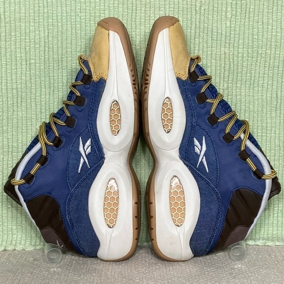 Reebok Mens Allen Iverson Question Mid Dress Code Athletic Sneaker Shoes SZ US 7 - Picture 6 of 11